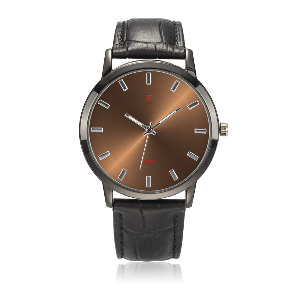 HMK III Luxury Leather Wrist Watch (Quartz)